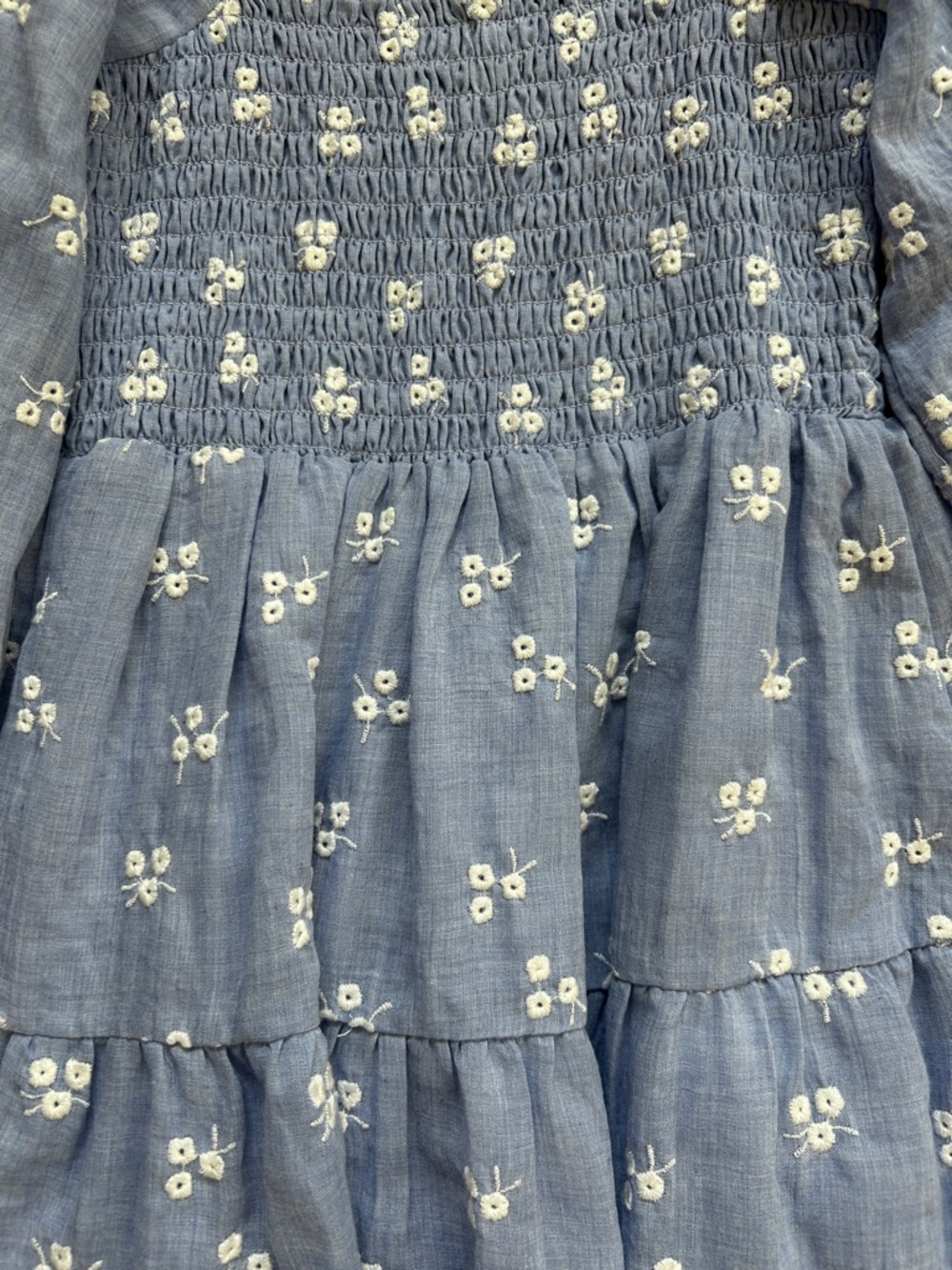 Altar’d State Blue Floral Long Sleeve Dress - Picture 4 of 5
